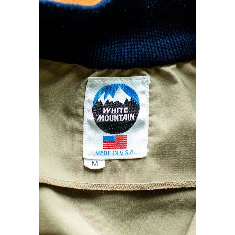 VTG 80s White Mountain Anorak Pullover Jacket Mens Medium Colorblock Made in USA - Picture 2 of 8